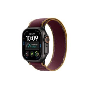 Apple Watch Ultra 4 GPS + Cellular 49mm Black Titanium Case with Burgundy Trail Loop - S/M שעון