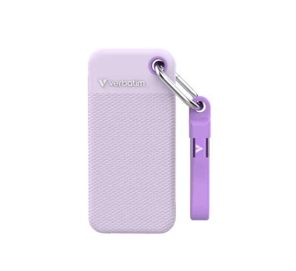 דיסק חיצוני Verbatim Pocket SSD 2TB USB C Gen2 Purple 1000MBps