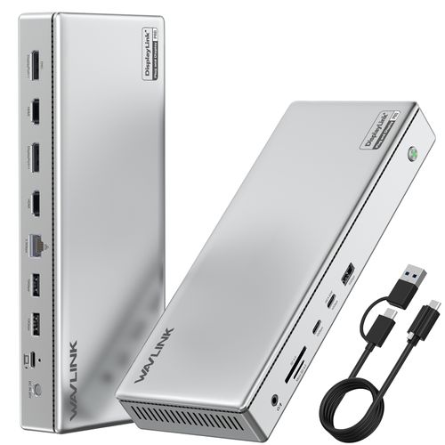 תחנת עגינה Wavlink WL-UG75PD1-DH2 – 100W PD / 2.5G Ethernet / 4K/8K Display