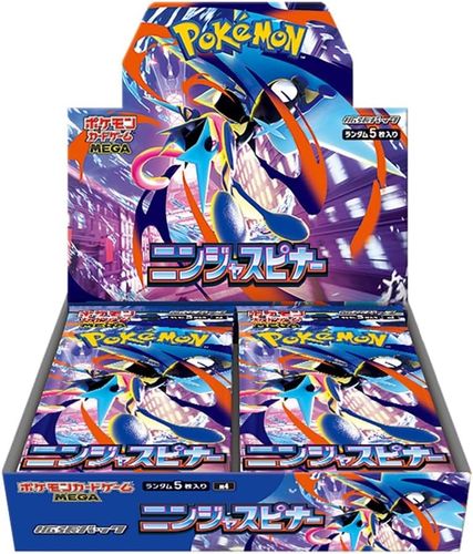 קלפי פוקימון TCG Pokemon Card Game MEGA Expansion Pack Ninja Spinner Box