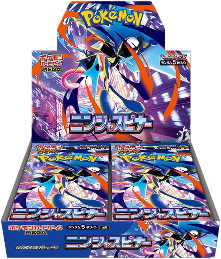 קלפי פוקימון TCG Pokemon Card Game MEGA Expansion Pack Ninja Spinner Box