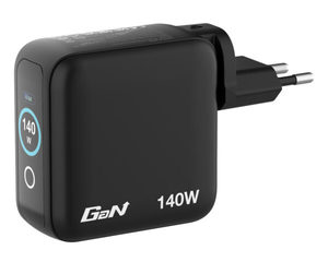 מטען  VERBATIM MINI GAN CHARGER 140W WITH DISPLAY