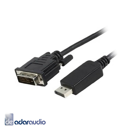 כבל DISPLAY PORT - DVI באורך 3 מטר, תומך 4K@30HZ