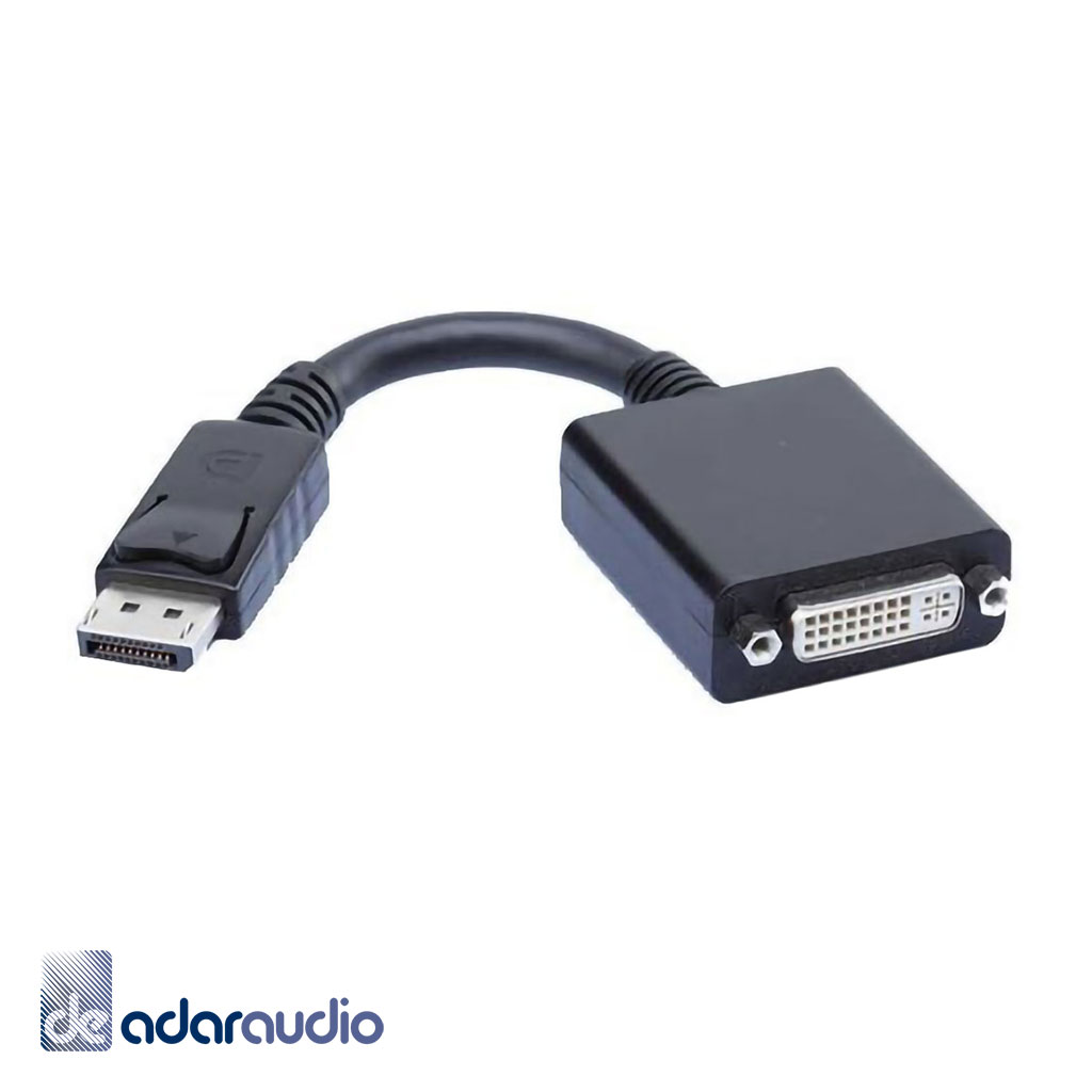 מתאם DISPLAYPORT זכר - DVI נקבה