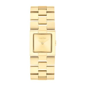 שעון Calvin Klein קלווין קליין לאישה CK MERIDIAN דגם 25100089 עם לוח בגוון זהב