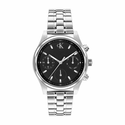 שעון Calvin Klein קלווין קליין לגבר Modern Vintage דגם 25200594, לוח בגוון שחור