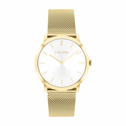 שעון Calvin Klein קלווין קליין יוניסקס לנשים ולגברים Exceptional דגם 25200602, לוח בגוון לבן