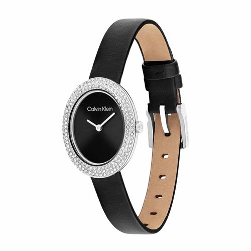 שעון Calvin Klein קלווין קליין לאישה Twisted Bezel דגם 25100145, לוח בגוון שחור, תמונה 2