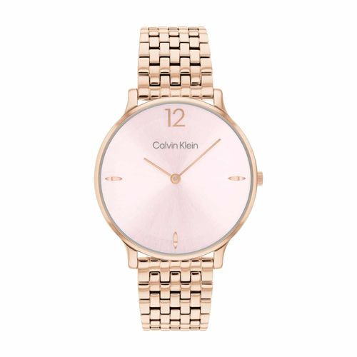 שעון Calvin Klein קלווין קליין לאישה Luxe דגם 25100170, לוח בגוון ורוד