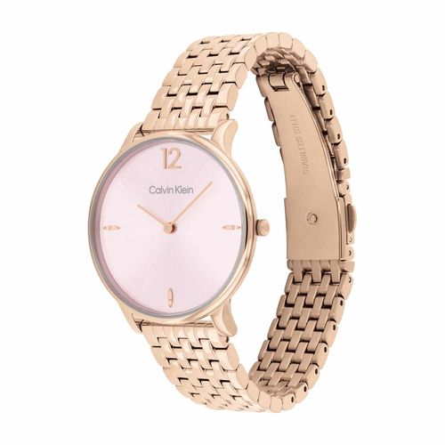 שעון Calvin Klein קלווין קליין לאישה Luxe דגם 25100170, לוח בגוון ורוד, תמונה 3