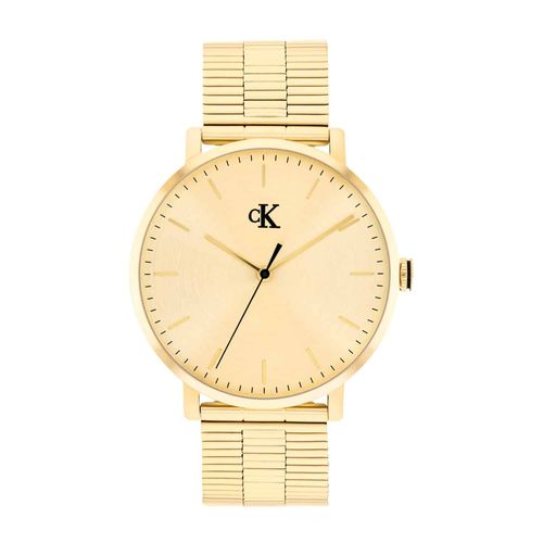 שעון Calvin Klein קלווין קליין לגבר Reset דגם 25200549, לוח בגוון זהב