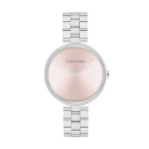 שעון Calvin Klein קלווין קליין לאישה Gleam דגם 25100015, לוח בגוון ורוד
