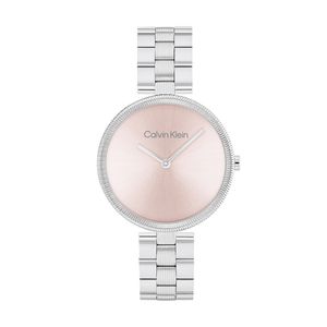 שעון Calvin Klein קלווין קליין לאישה Gleam דגם 25100015 עם לוח בגוון ורוד