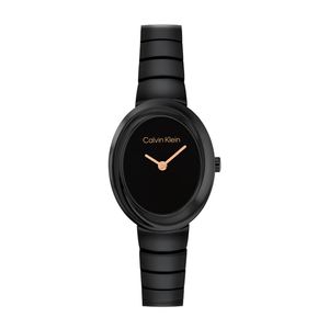 שעון Calvin Klein קלווין קליין לאישה Twisted Bezel דגם 25100150 עם לוח בגוון שחור