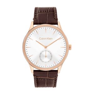 שעון Calvin Klein קלווין קליין לגבר Twisted Bezel דגם 25200553 עם לוח בגוון לבן