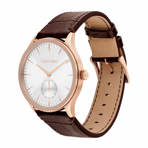 שעון Calvin Klein קלווין קליין לגבר Twisted Bezel דגם 25200553, לוח בגוון לבן, תמונה 2