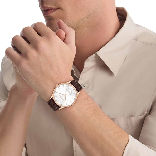 שעון Calvin Klein קלווין קליין לגבר Twisted Bezel דגם 25200553, לוח בגוון לבן, תמונה 4