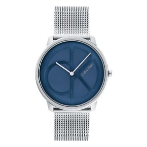 שעון Calvin Klein קלווין קליין לגבר Iconic Mesh דגם 25200031 עם לוח בגוון כחול