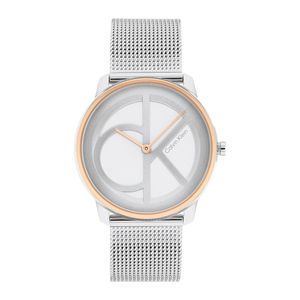 שעון Calvin Klein קלווין קליין לאישה Iconic Mesh דגם 25200033 עם לוח בגוון כסוף