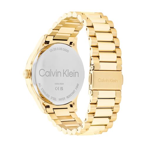 שעון Calvin Klein קלווין קליין יוניסקס לנשים ולגברים CK Iconic דגם 25200327, לוח בגוון זהב, תמונה 3