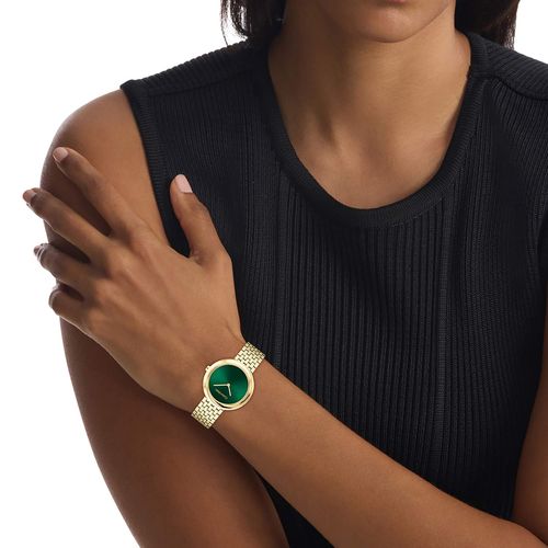 שעון Calvin Klein קלווין קליין לאישה Twisted Bezel דגם 25100066, לוח בגוון ירוק, תמונה 3