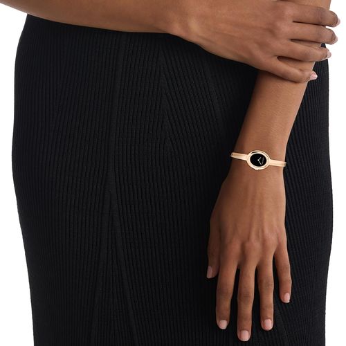שעון Calvin Klein קלווין קליין לאישה Twisted Bezel דגם 25100057, לוח בגוון שחור, תמונה 2