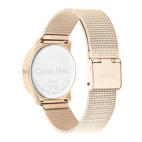 שעון Calvin Klein קלווין קליין לאישה Iconic Mesh דגם 25200035, לוח בגוון רוז גולד, תמונה 4