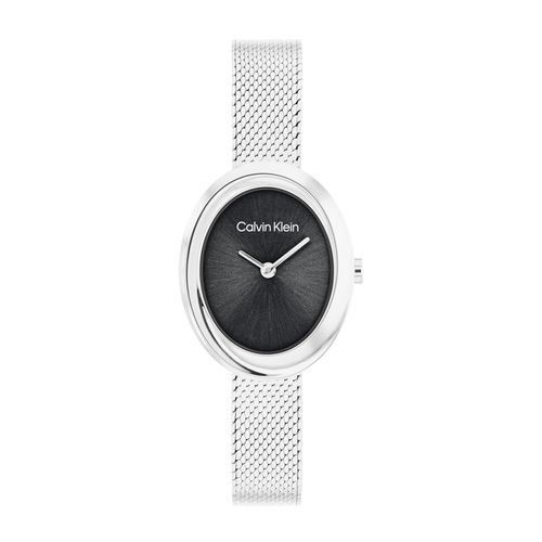 שעון Calvin Klein קלווין קליין לאישה Twisted Bezel דגם 25100151, לוח בגוון שחור