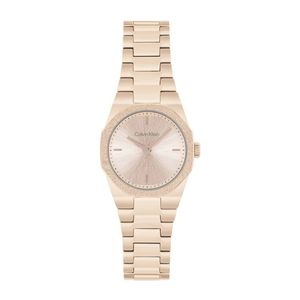 שעון Calvin Klein קלווין קליין לאישה Geometric Elegance דגם 25100144 עם לוח בגוון רוז גולד