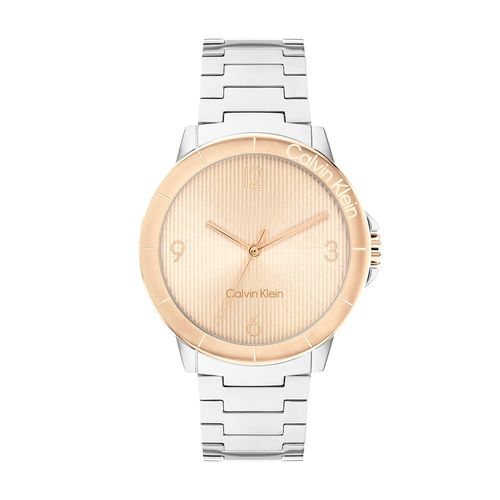שעון Calvin Klein קלווין קליין לאישה Vivacious דגם 25100025, לוח בגוון רוז גולד