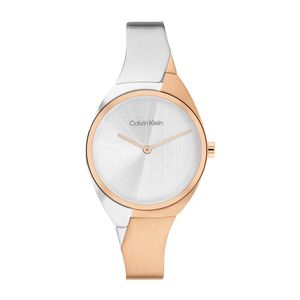 שעון Calvin Klein קלווין קליין לאישה Elation דגם 25200237 עם לוח בגוון כסוף