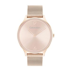 שעון Calvin Klein קלווין קליין לאישה CK Timeless דגם 25200002 עם לוח בגוון רוז גולד
