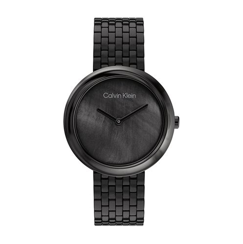 שעון Calvin Klein קלווין קליין לאישה Twisted Bezel דגם 25200323, לוח בגוון שחור