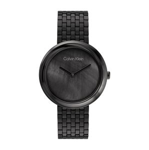 שעון Calvin Klein קלווין קליין לאישה Twisted Bezel דגם 25200323 עם לוח בגוון שחור