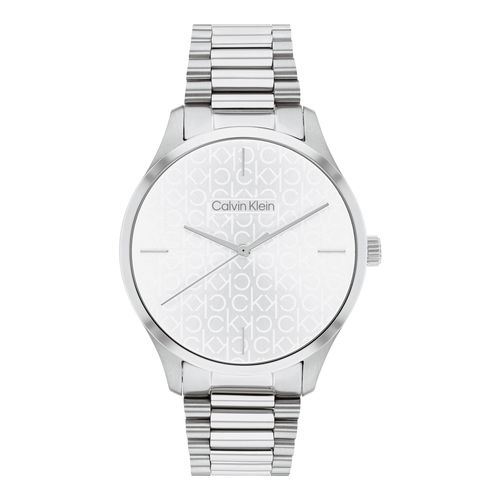 שעון Calvin Klein קלווין קליין לאישה Iconic דגם 25200168, לוח בגוון כסוף