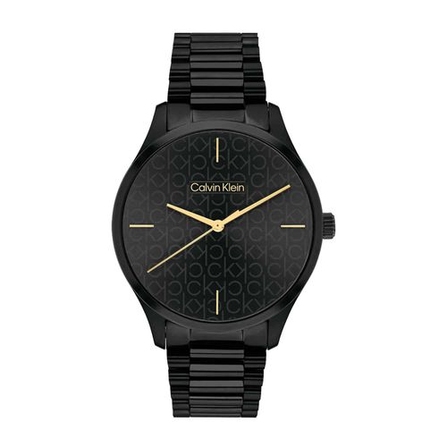 שעון Calvin Klein קלווין קליין לאישה CK Iconic דגם 25200170, לוח בגוון שחור