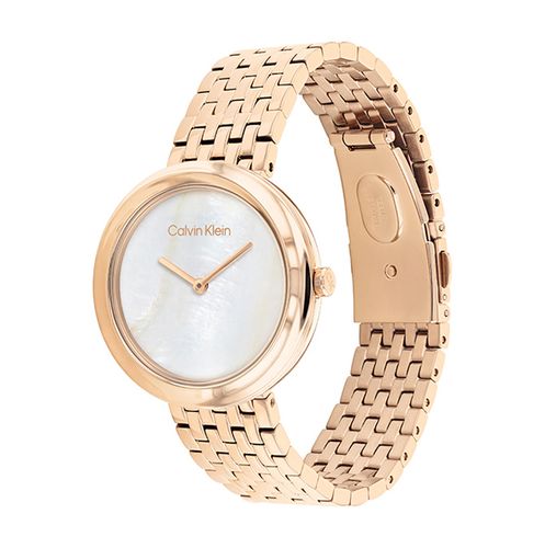 שעון Calvin Klein קלווין קליין לאישה Twisted Bezel דגם 25200322, לוח בגוון אם הפנינה, תמונה 2