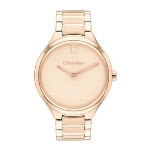 שעון Calvin Klein קלווין קליין לאישה DELIGHT דגם 25100050 עם לוח בגוון זהב
