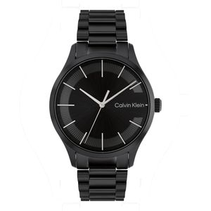 שעון Calvin Klein קלווין קליין לגבר Iconic Bracelet דגם 25200040 עם לוח בגוון שחור