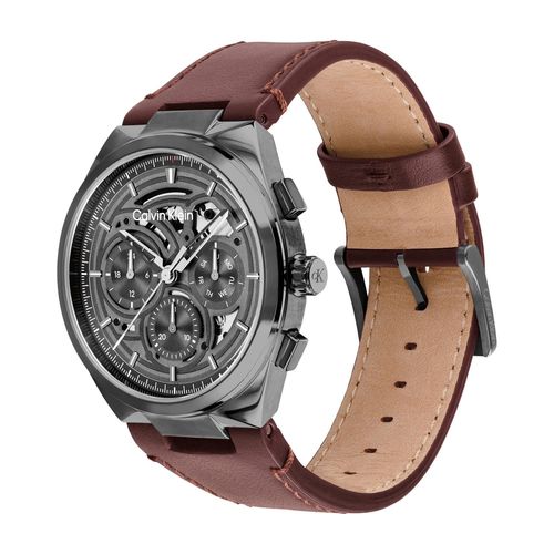 שעון Calvin Klein קלווין קליין לגבר Distinguish Skeleton דגם 25200576, לוח בגוון אפור, תמונה 2