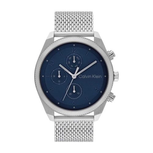 שעון Calvin Klein קלווין קליין לגבר Impact דגם 25200360, לוח בגוון כחול