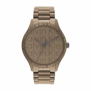 שעון Calvin Klein קלווין קליין לגבר CK Iconic דגם 25200343 עם לוח בגוון חום