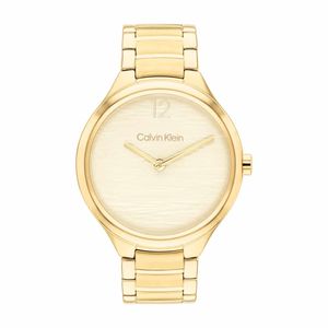 שעון Calvin Klein קלווין קליין לאישה DELIGHT דגם 25100048 עם לוח בגוון זהב