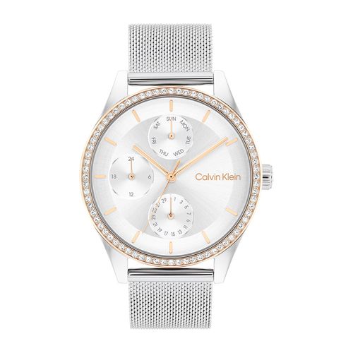 שעון Calvin Klein קלווין קליין לאישה Spark דגם 25100010, לוח בגוון כסוף