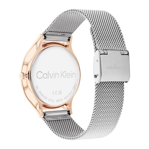 שעון Calvin Klein קלווין קליין לאישה CK Timeless דגם 25100006, לוח בגוון לבן כסוף, תמונה 3