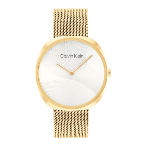 שעון Calvin Klein קלווין קליין לאישה Sculpt דגם 25200246, לוח בגוון לבן