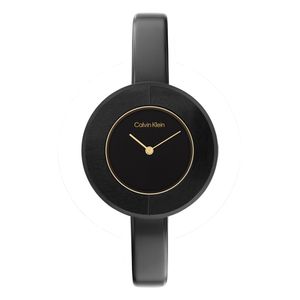שעון Calvin Klein קלווין קליין לאישה Confidence Bangle דגם 25200024 עם לוח בגוון שחור