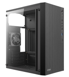 מארז | Antec ST10M TG Mini Tower | Micro-Atx Black Glass Side Panel