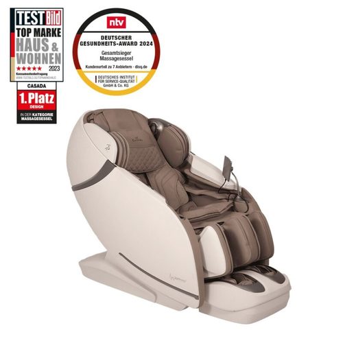 כורסת עיסוי Skyliner 25years מבית Casada — קרם / חום