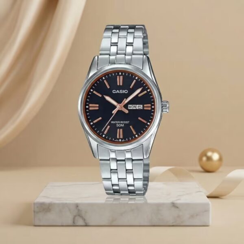 CASIO LTP-1335D-1A2 נשים עם תאריכון מלא עם יום בשבוע